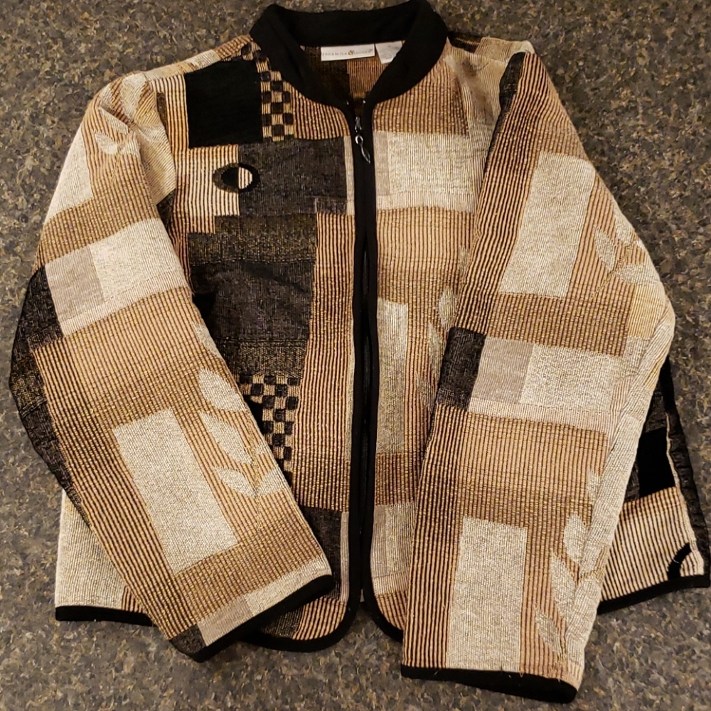 Tan and Black Jacket